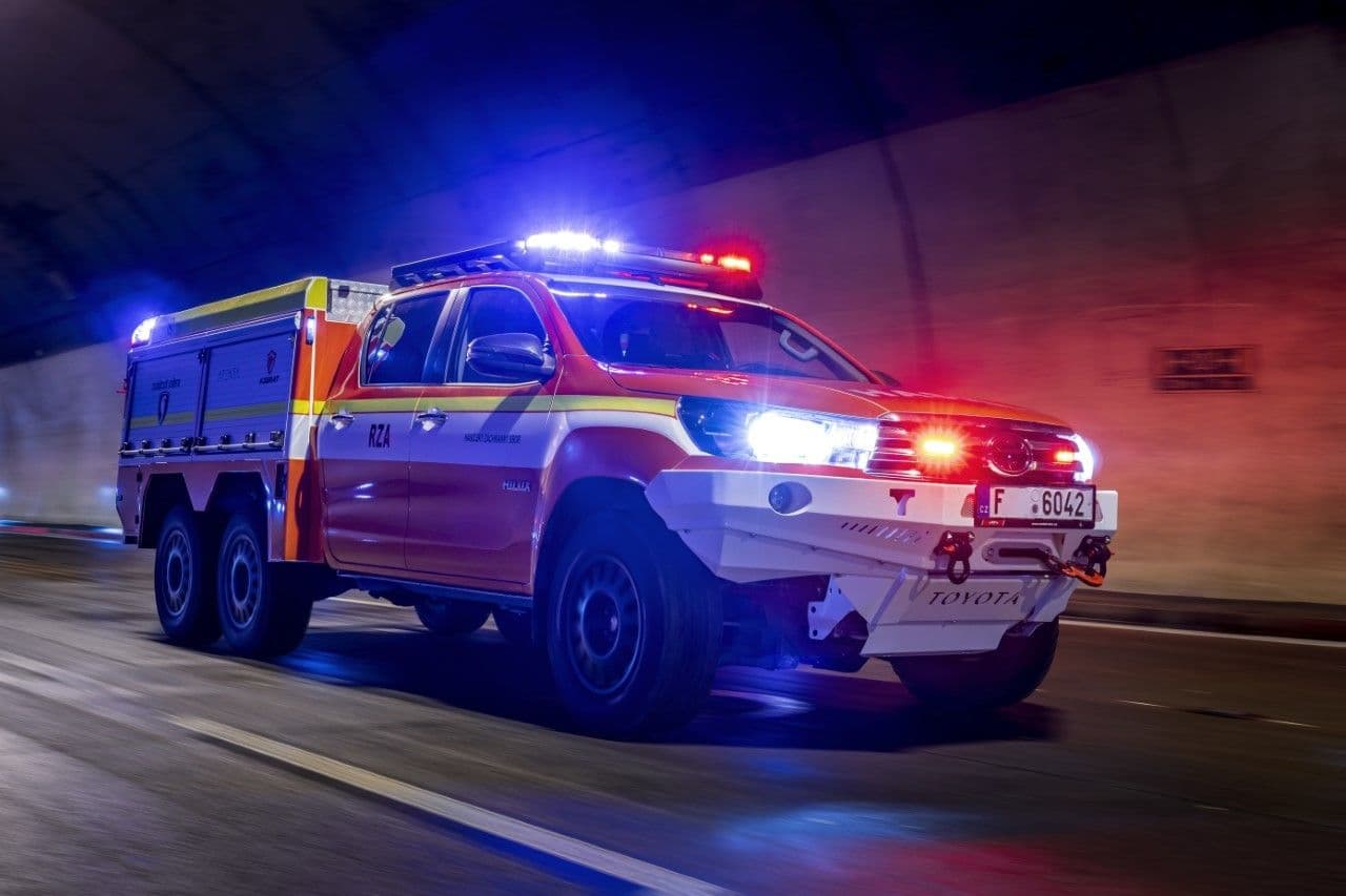 British company develops fire truck to extinguish electric vehicle and car park fires