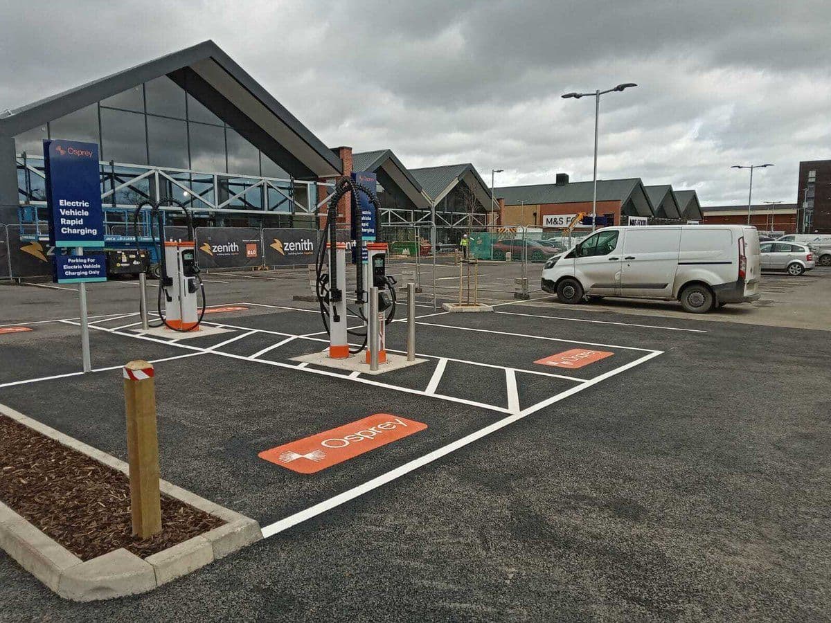 Osprey ramps up its EV charging network roll-out, installing as many rapid chargers in Q1 2023 as it did in the whole year of 2022