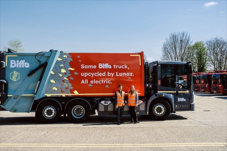 Biffa and Lunaz to up-cycle and electrify bin lorry fleet for sustainable and emissions-free collections