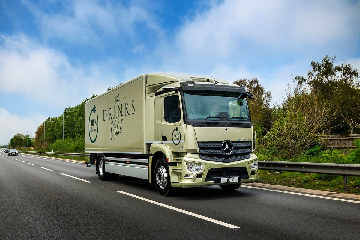 The Drinks Club raises a toast to its first electric Mercedes-Benz eActros
