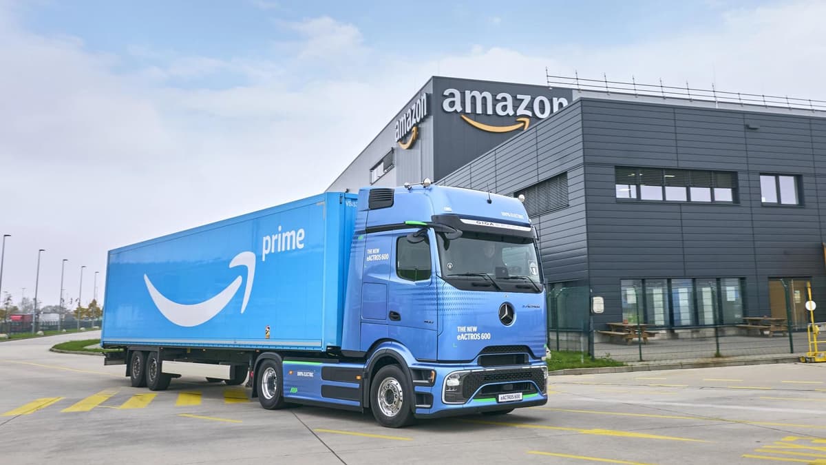 Amazon has made a groundbreaking commitment to sustainability by ordering over 140 Mercedes-Benz eActros 600s and eight Volvo FM Electric trucks