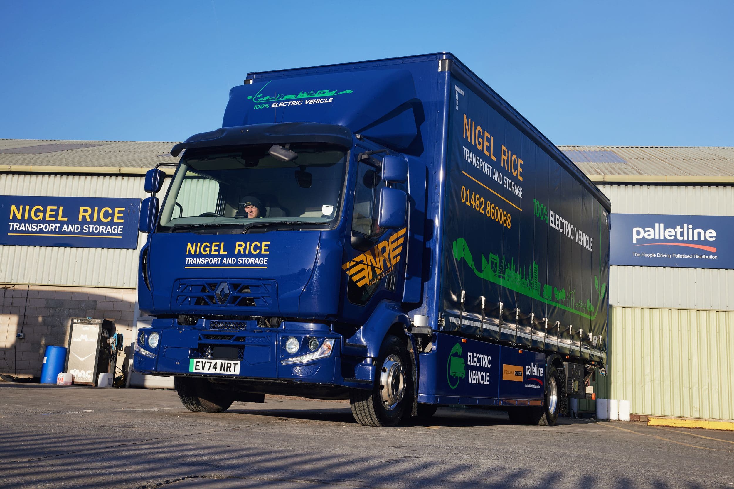 Nigel Rice Transport & Storage Ltd, has taken a major step towards reducing its carbon footprint with the addition of its first fully electric truck