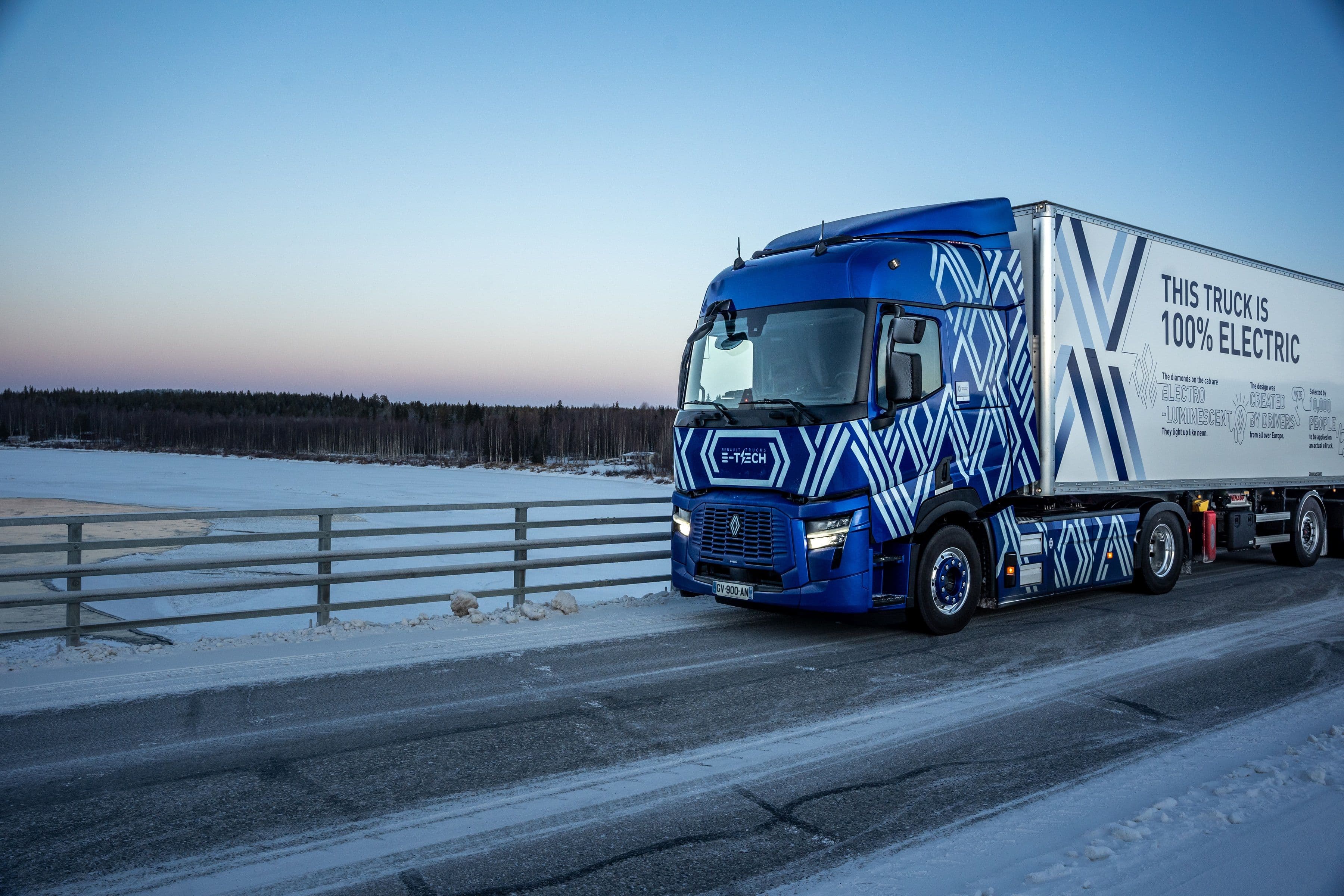 In Finland's extreme cold, the Renault Trucks E-Tech T Diamond Echo defies preconceptions