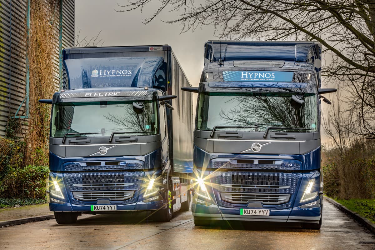 Hypnos Beds has taken a significant step toward decarbonising its commercial vehicle fleet by replacing two existing diesel trucks with new Volvo FM Electrics, introduced via its transport and logistics partner DFDS.