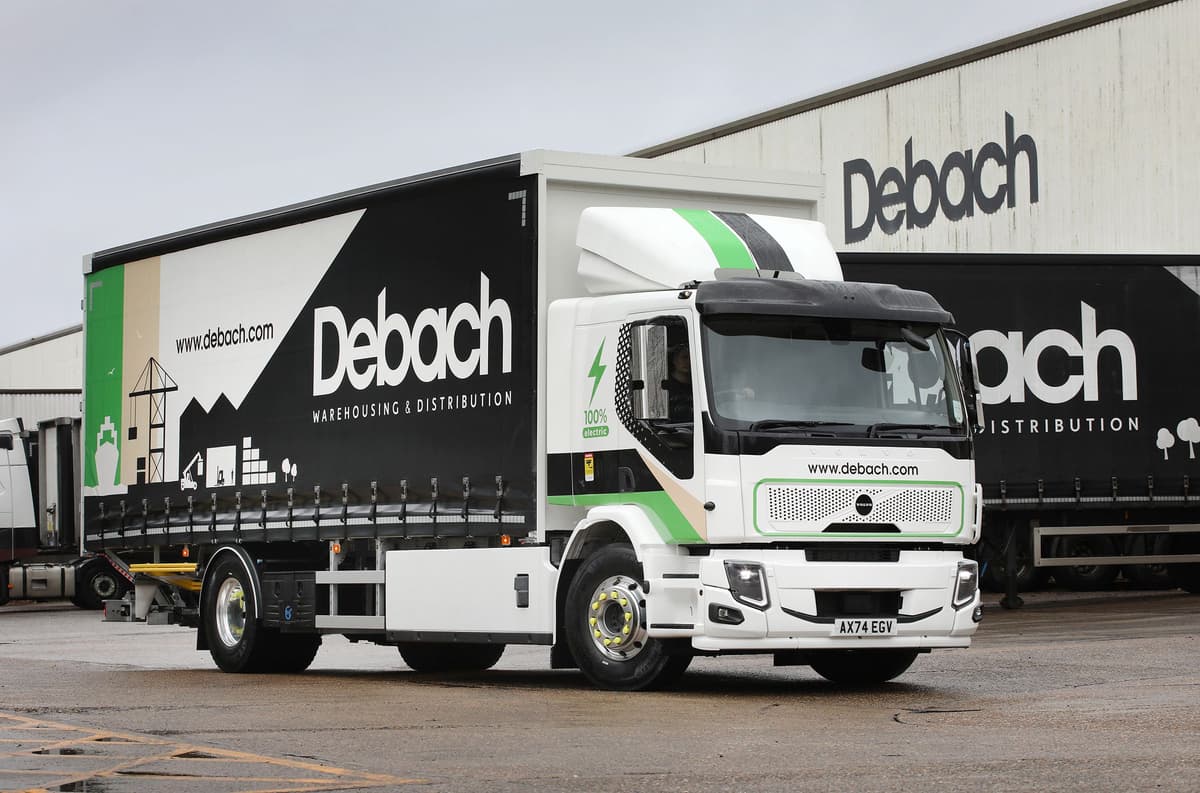 Warehousing and distribution business Debach has added a new Volvo FE Electric to its busy operation