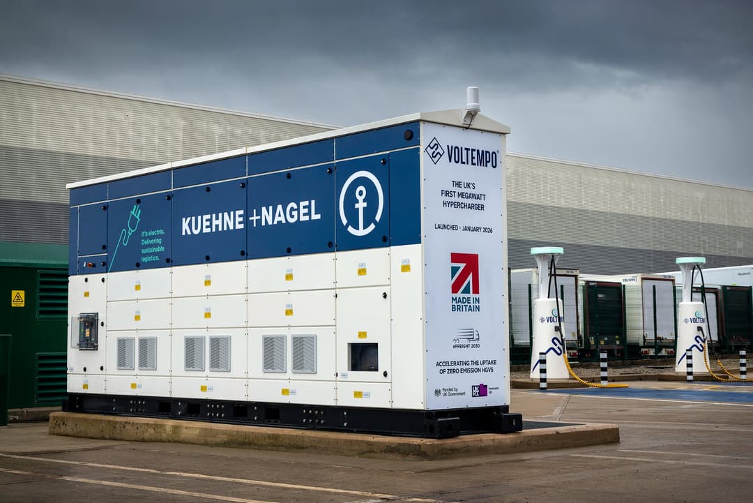 Kuehne + Nagel charging station Voltempo
