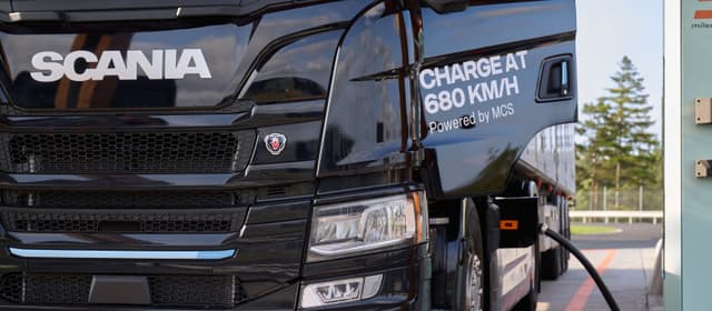 Scania pioneers vehicle-to-grid through Megawatt Charging System for heavy transport