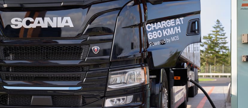 Scania pioneers vehicle-to-grid through Megawatt Charging System for heavy transport