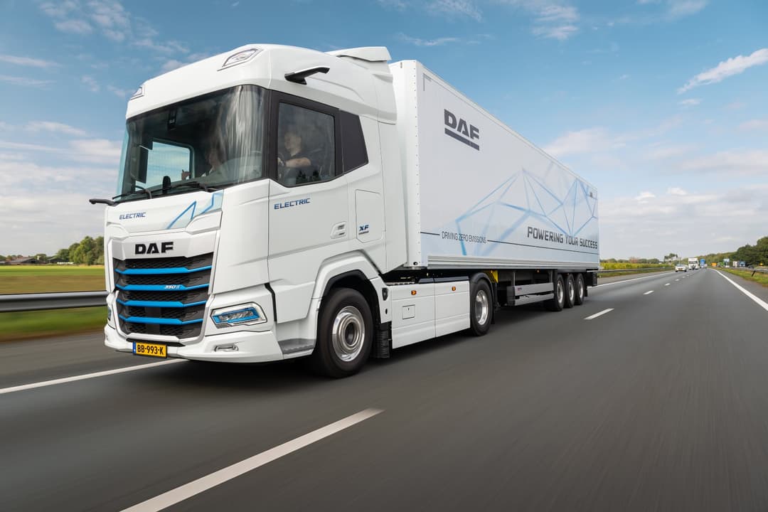 DAF-XF-Electric on the motorway