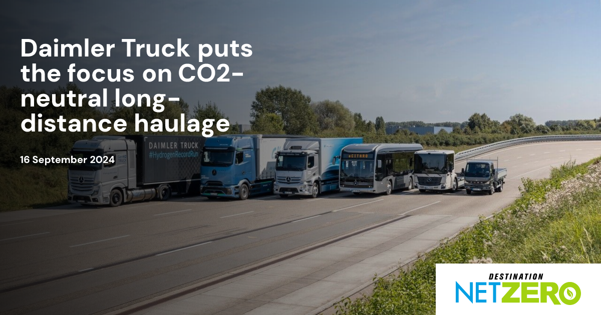 Daimler Truck puts the focus on CO2-neutral long-distance haulage ...