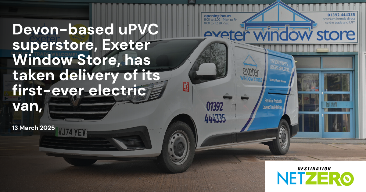 Devon-based uPVC superstore, Exeter Window Store, has taken delivery of ...